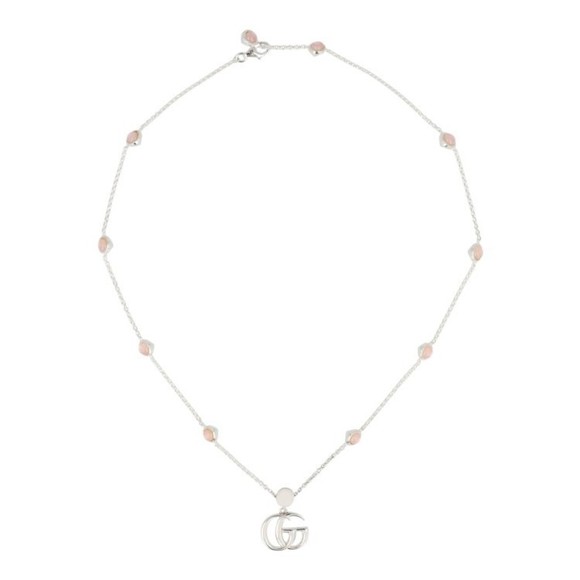 Gucci Mother-Of-Pearl Double G Necklace - NWT - Picture 1 of 2